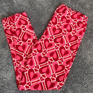 Lularoe valentine leggings NWT TC Tall and Curvy